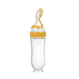 Silicone Baby Spoon Bottle Feeder - 120ml for Smooth Transition to Solid Foods