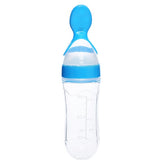 Silicone Baby Spoon Bottle Feeder - 120ml for Smooth Transition to Solid Foods