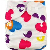 Adjustable Baby Cloth Diapers, Washable & Reusable, Waterproof Multi-Color, 3-13kg