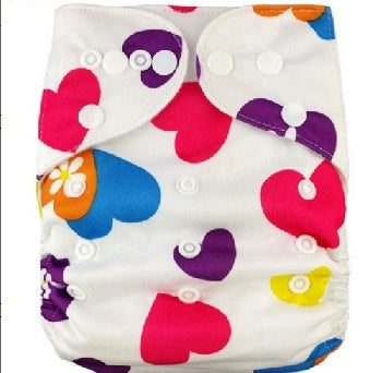 Adjustable Baby Cloth Diapers, Washable & Reusable, Waterproof Multi-Color, 3-13kg