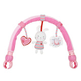 Cute Plush Baby Stroller Clip Toy Pendant for Girls - Soft Car Hanging Accessory