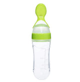 Silicone Baby Spoon Bottle Feeder - 120ml for Smooth Transition to Solid Foods