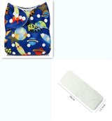 Adjustable Baby Cloth Diapers, Washable & Reusable, Waterproof Multi-Color, 3-13kg