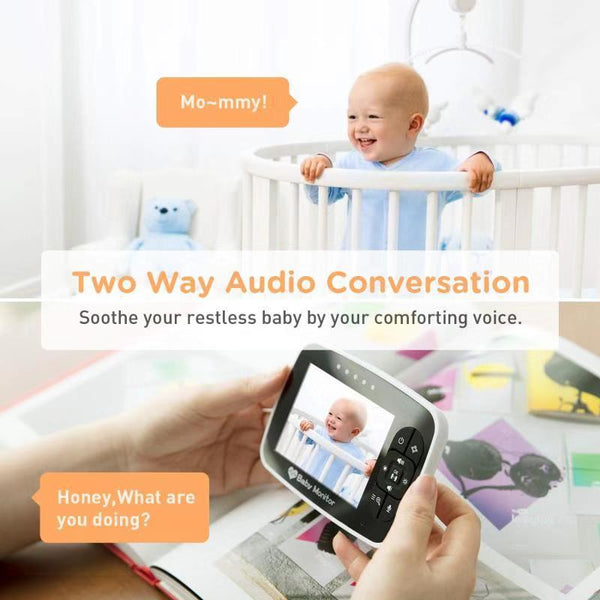 Baby Monitor With Night Vision, Wireless Camera, and Temperature Sensor - Indoor Use