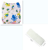 Adjustable Baby Cloth Diapers, Washable & Reusable, Waterproof Multi-Color, 3-13kg