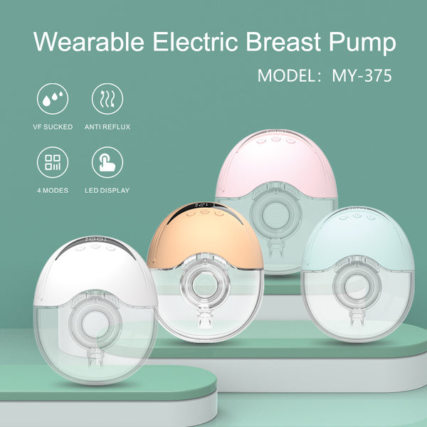 Intelligent Breast Pump, Wearable Large Suction Breast Pump, Silent Portable Automatic Breast Pump, Massage Lactation Breast PumColor