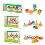 Wooden Shape Sorting Stacking Puzzle