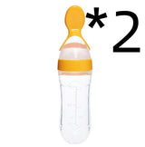 Silicone Baby Spoon Bottle Feeder - 120ml for Smooth Transition to Solid Foods