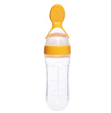 Silicone Baby Spoon Bottle Feeder - 120ml for Smooth Transition to Solid Foods