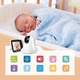 Baby Monitor With Night Vision, Wireless Camera, and Temperature Sensor - Indoor Use