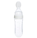 Silicone Baby Spoon Bottle Feeder - 120ml for Smooth Transition to Solid Foods