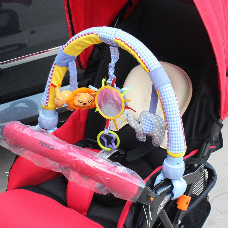 Cute Plush Baby Stroller Clip Toy Pendant for Girls - Soft Car Hanging Accessory