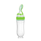 Silicone Baby Spoon Bottle Feeder - 120ml for Smooth Transition to Solid Foods