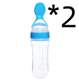 Silicone Baby Spoon Bottle Feeder - 120ml for Smooth Transition to Solid Foods