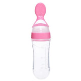 Silicone Baby Spoon Bottle Feeder - 120ml for Smooth Transition to Solid Foods