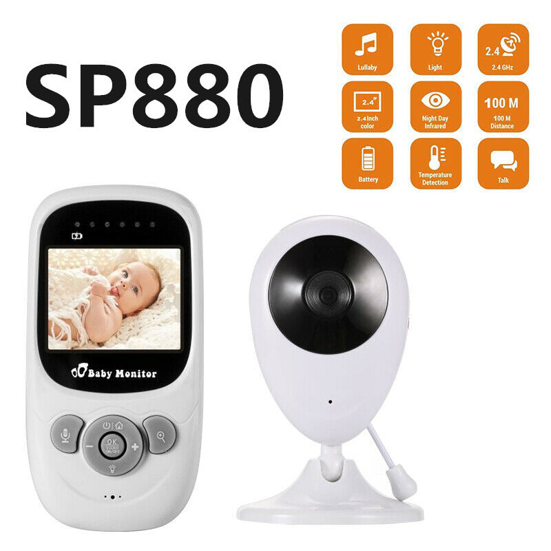 Wireless Baby Monitor with Camera – Real-Time Video, Two-Way Audio & Night Vision