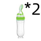 Silicone Baby Spoon Bottle Feeder - 120ml for Smooth Transition to Solid Foods