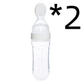 Silicone Baby Spoon Bottle Feeder - 120ml for Smooth Transition to Solid Foods