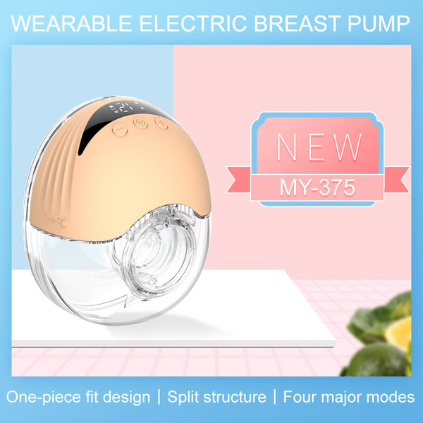 Intelligent Breast Pump, Wearable Large Suction Breast Pump, Silent Portable Automatic Breast Pump, Massage Lactation Breast PumColor